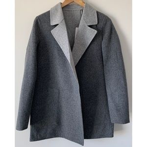 NWT Theory Sileena Reversible Wool and Cashmere Coat